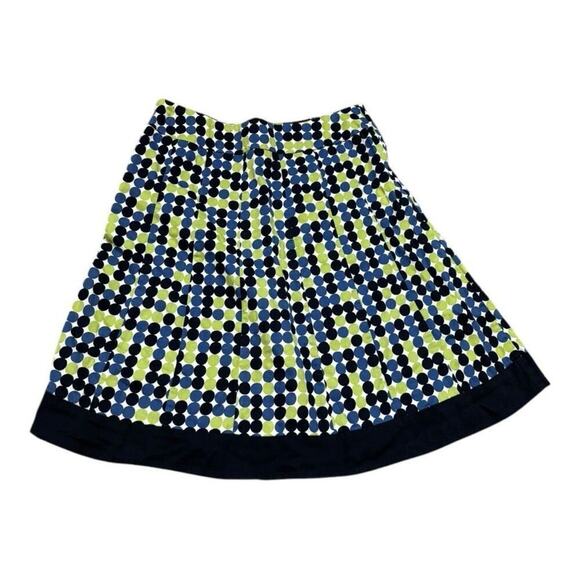 Ann Taylor Blue & Green Polka Dot Skirt Size 4 - Picture 2 of 3